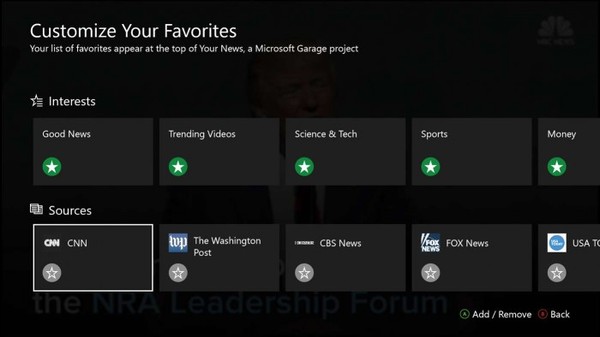 wzatv:微软车库应用Your News上线：Xbox平台的新闻应用