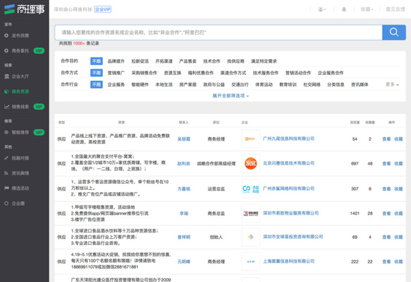 码报:聚合了近10万销售人员，“商理事”通过UGC+大数