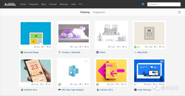 18元钱的Dribbble客户端，让我们这些设计工作者欲