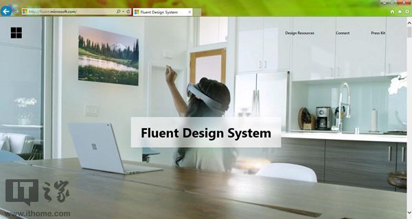 码报:微软Fluent Design官网也挑浏览器：在Chrome上页面布