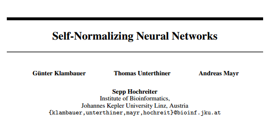 码报:引爆机器学习圈：「自归一化神经网络」提出新