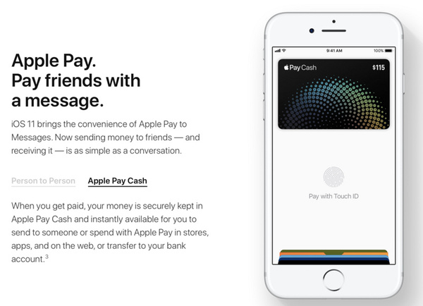 Apple Pay允许你用信用卡给朋友转账（套现），可