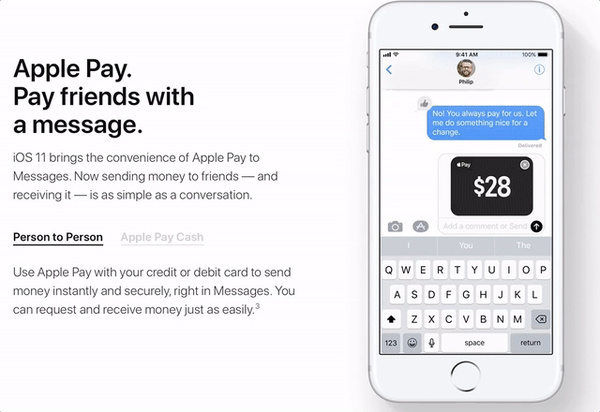 Apple Pay允许你用信用卡给朋友转账（套现），可