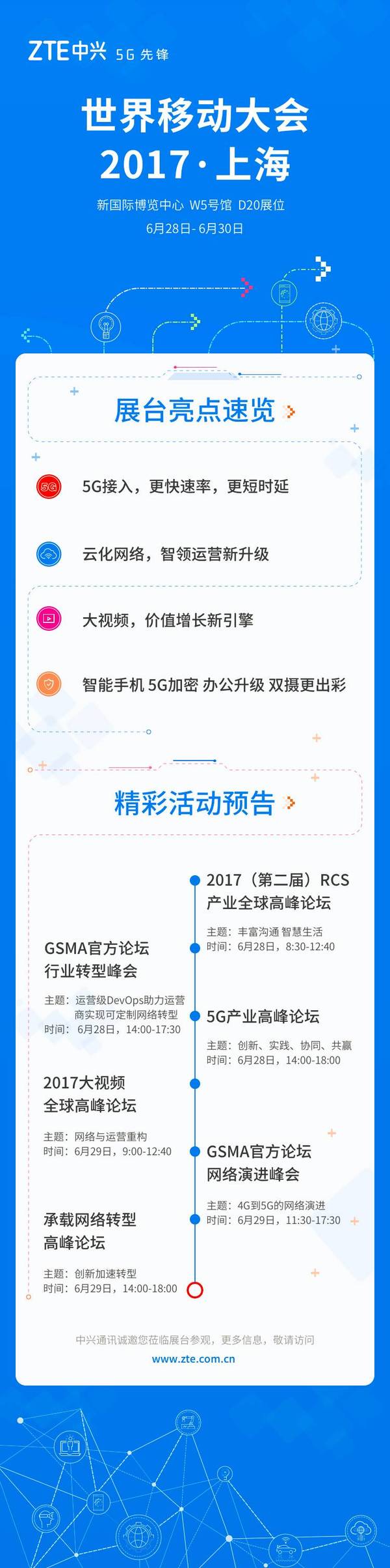 践行5G先锋，中兴通讯与您不见不散