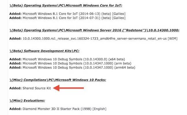 报码:微软首批“开源”的系统 Windows 10……