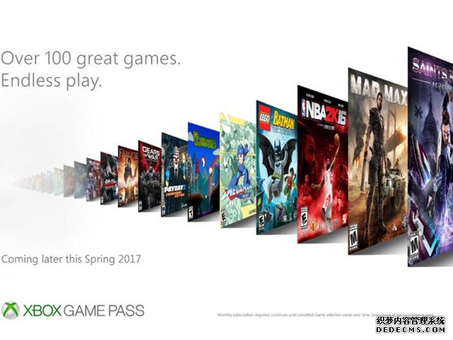 Xbox推出游戏订阅服务：百款游戏每月仅10刀 